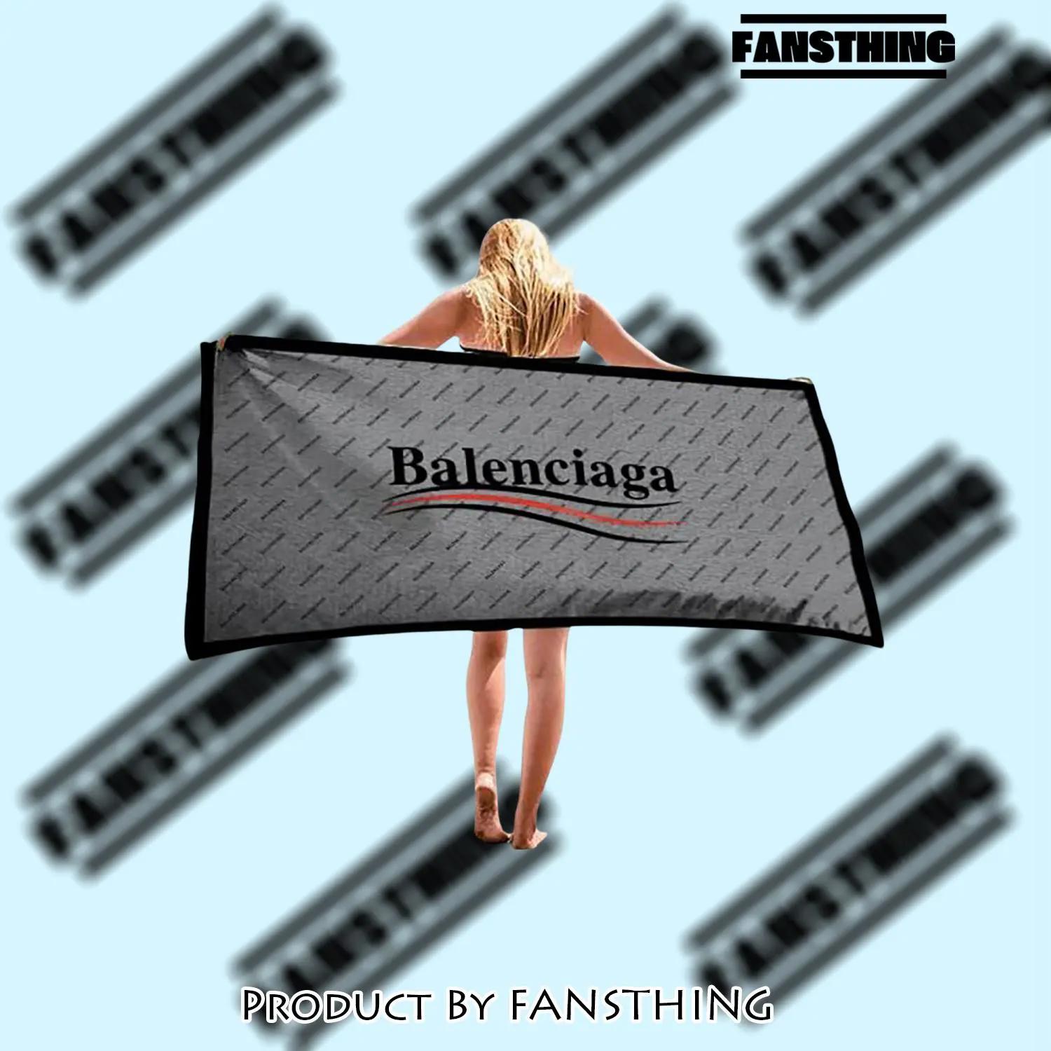 Balenciaga soft cotton bath large beach towel for women 4t5 - fst-bt-194242