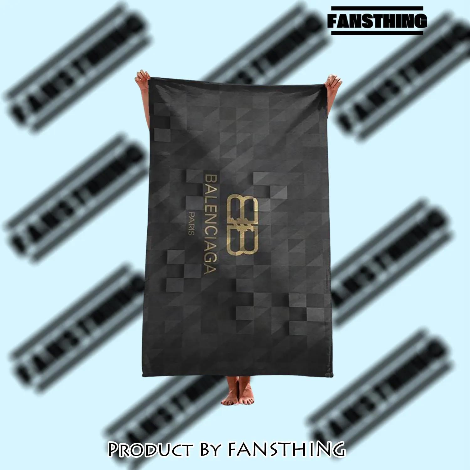 Balenciaga soft cotton bath large beach towel for women qs4 - fst-bt-348545