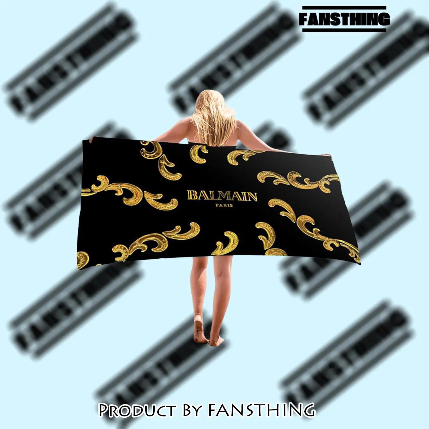 Balmain soft cotton bath large beach towel for women 4ib - fst-bt-439238