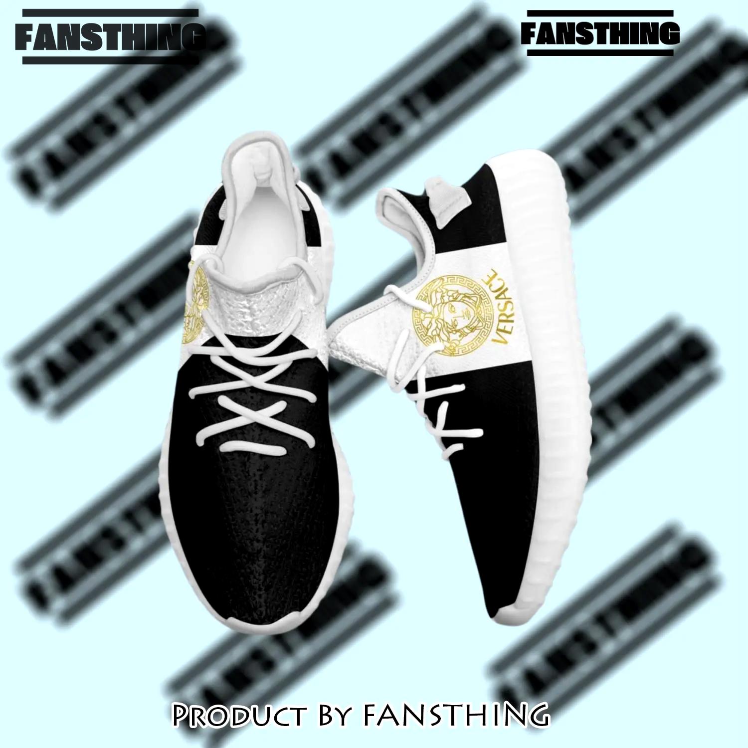 Buy gianni versace black white yeezy boost shoes sport sneakers best for men women 45 yzes - fst-ys-346772