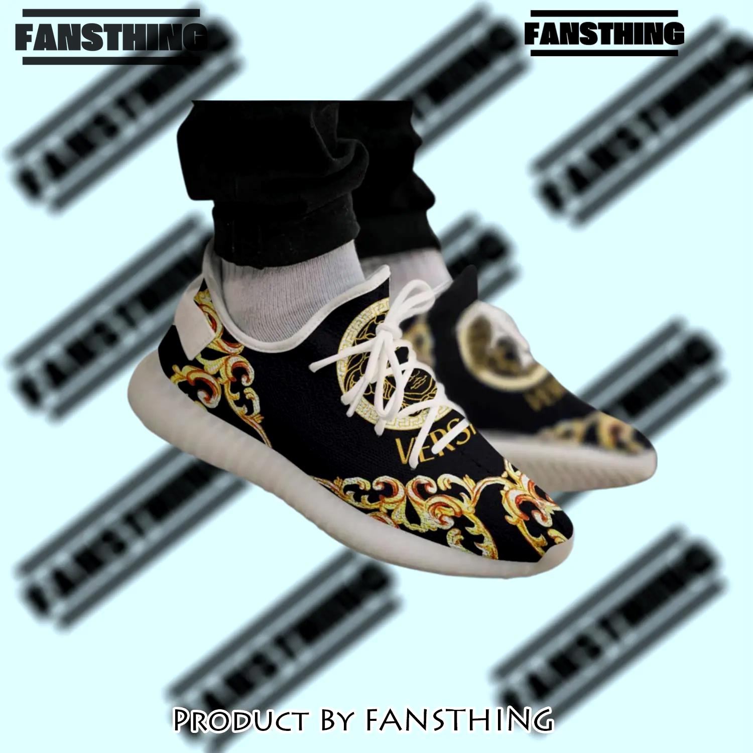 Buy gianni versace black white yeezy boost shoes sport sneakers best for men women 53 yzes - fst-ys-755488