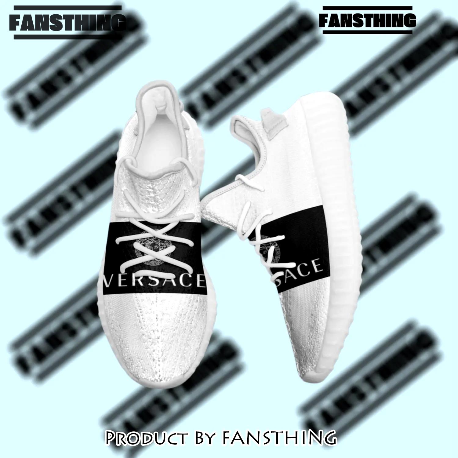 Buy gianni versace black white yeezy boost shoes sport sneakers best for men women 55 yzes - fst-ys-365952