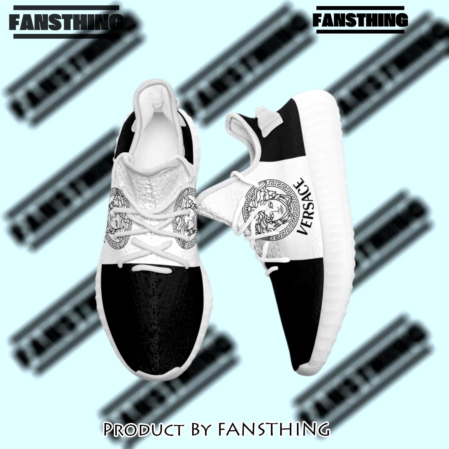 Buy gianni versace black white yeezy boost shoes sport sneakers best for men women 56 yzes - fst-ys-882141