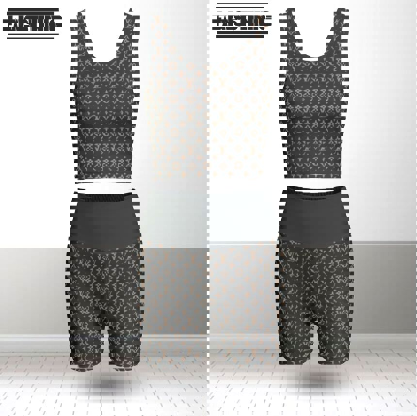 Louis vuitton summer women sport bra yoga set running outfit sby1004