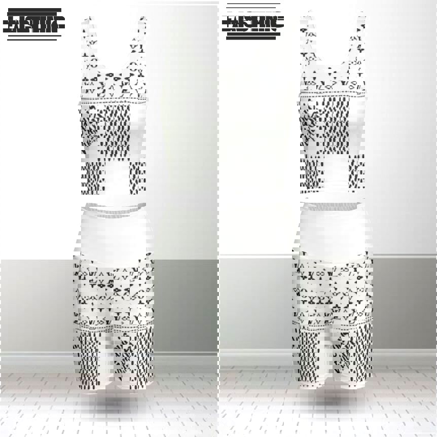 Louis vuitton summer women sport bra yoga set running outfit sby1011