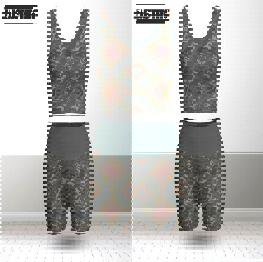 Louis vuitton summer women sport bra yoga set running outfit sby1015