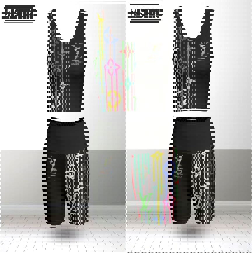 Louis vuitton summer women sport bra yoga set running outfit sby1016