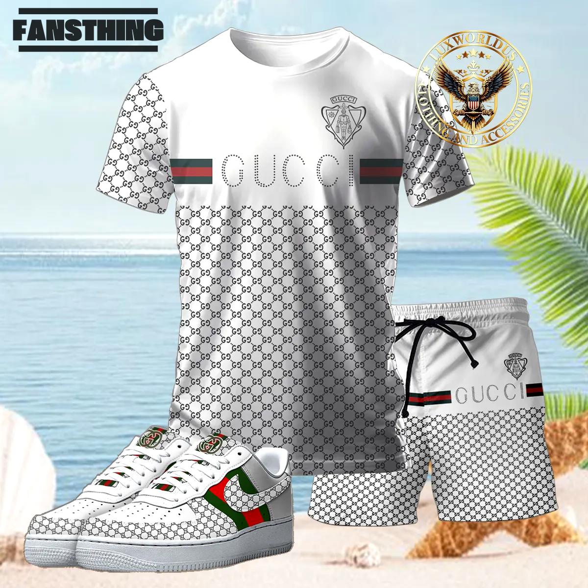 [new] premium gucci unisex set t-shirt & short x af1 sneaker 2024 lux-tx+stk+f40-gc136903
