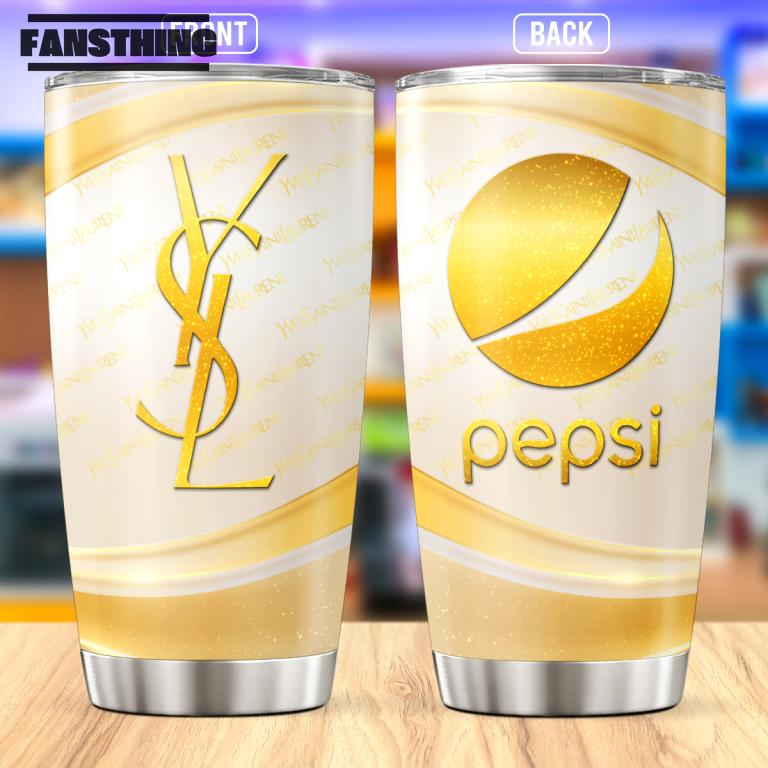 Yves saint laurent pepsi stainless steel tumbler 20oz/30oz