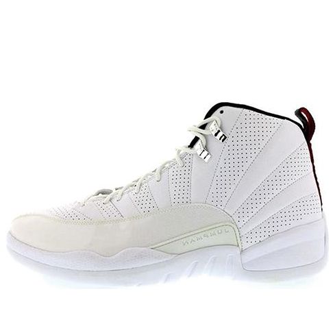 Air jordan 12 retro 'white red black'  130690-163b