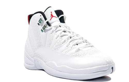 Air jordan 12 retro 'white red black'  130690-163b
