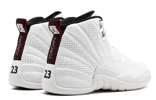 Air jordan 12 retro 'white red black'  130690-163b