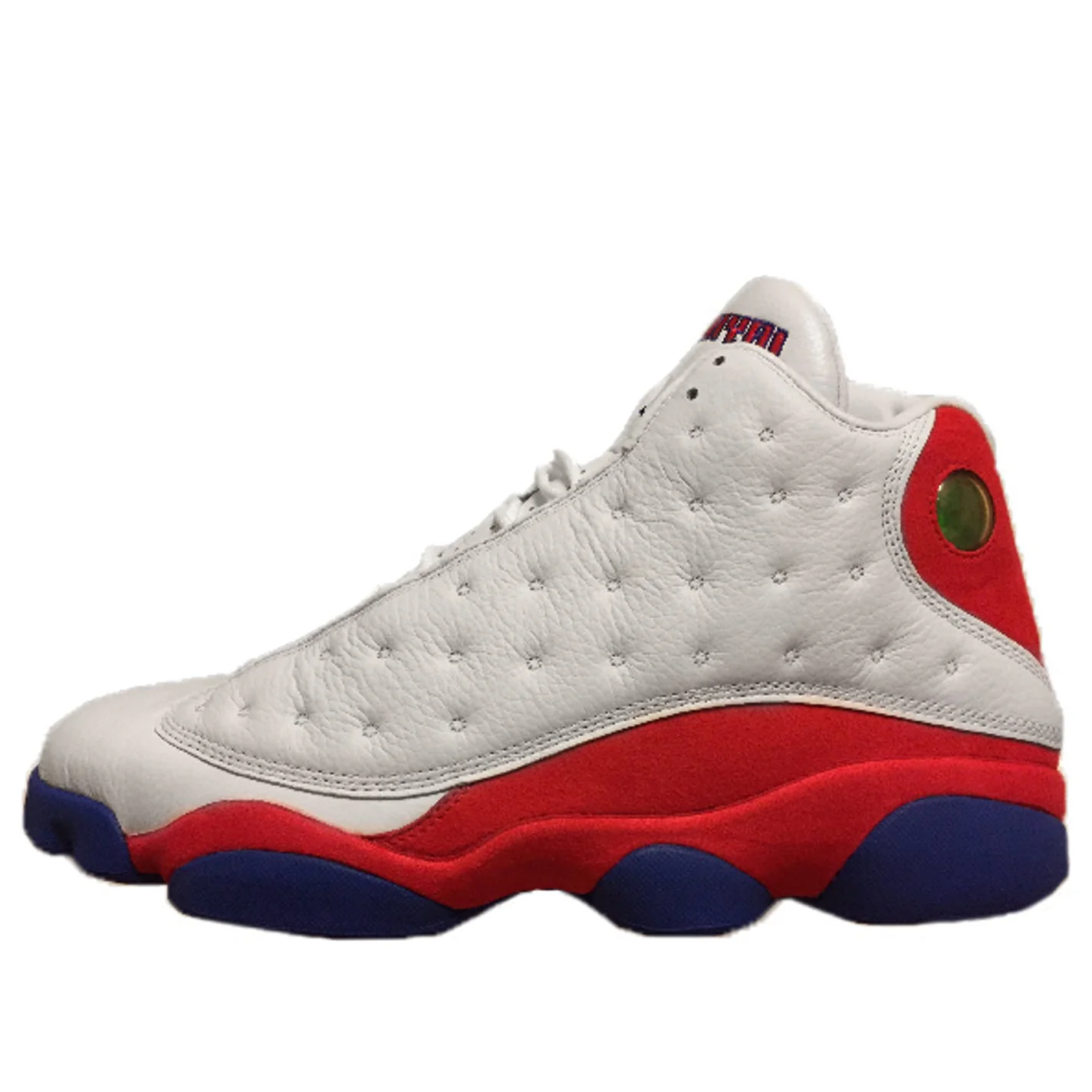 Air jordan 13 retro kansas jayhawks pe 'white red blue'  jbm277-m39-c1