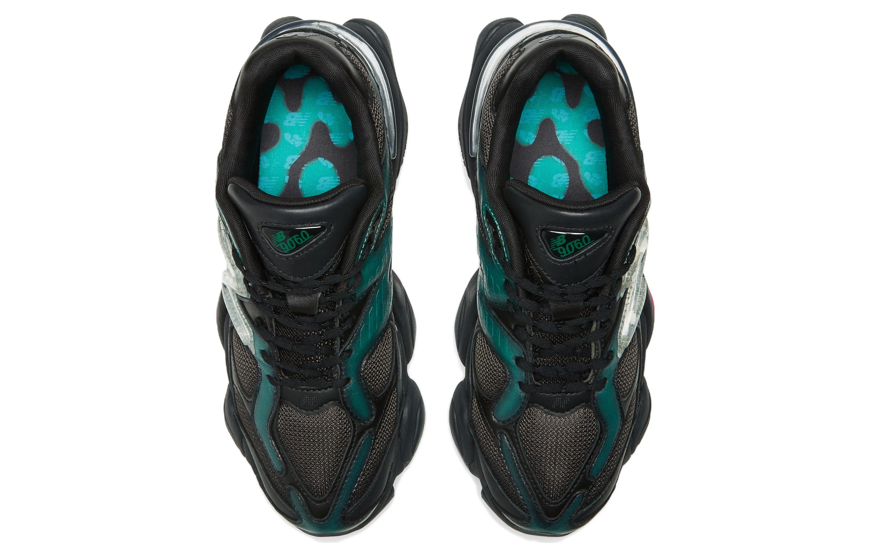 New balance mowalola x 9060 'burglarwear - green'  u9060ml