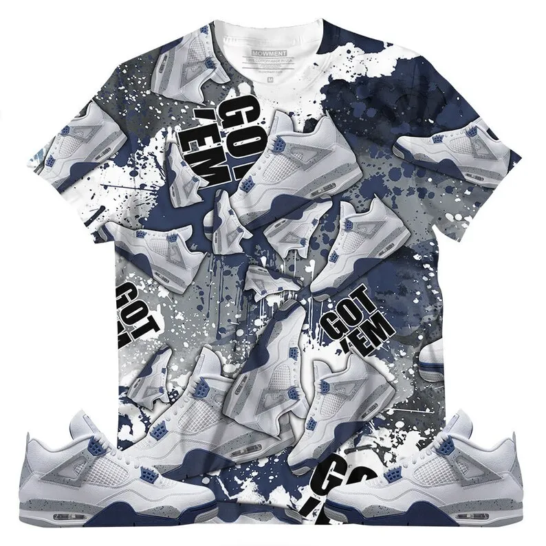 Shirt To Match Jordan 4 Retro Midnight Navy - Got 'Em Jordan - Midnight Navy 4s Gifts Unisex Matching 3D T-Shirt