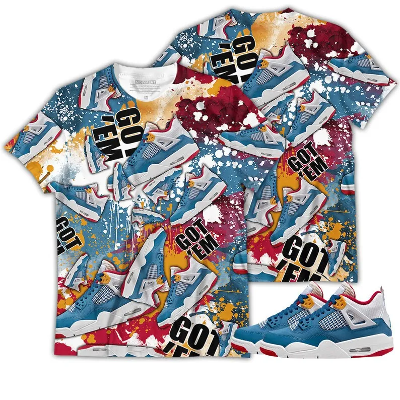 Shirt To Match Jordan 4 GS Messy Room - Got 'Em Jordan - Messy Room 4s Gifts Unisex Matching 3D T-Shirt