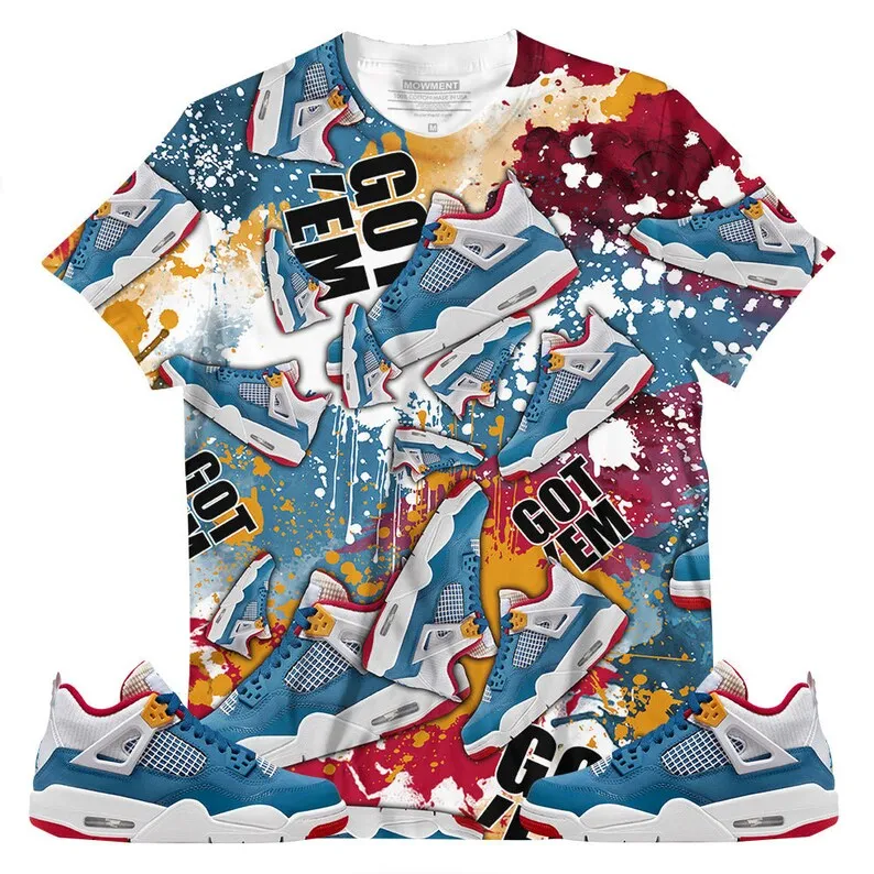 Shirt To Match Jordan 4 GS Messy Room - Got 'Em Jordan - Messy Room 4s Gifts Unisex Matching 3D T-Shirt