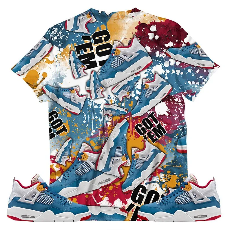 Shirt To Match Jordan 4 GS Messy Room - Got 'Em Jordan - Messy Room 4s Gifts Unisex Matching 3D T-Shirt