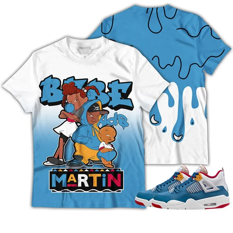 Shirt To Match Jordan 4 GS Messy Room - Martin Bebe's Kids 90s Melanin - Messy Room 4s Gifts Unisex Matching 3D T-Shirt