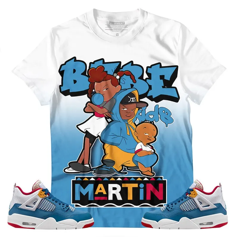Shirt To Match Jordan 4 GS Messy Room - Martin Bebe's Kids 90s Melanin - Messy Room 4s Gifts Unisex Matching 3D T-Shirt
