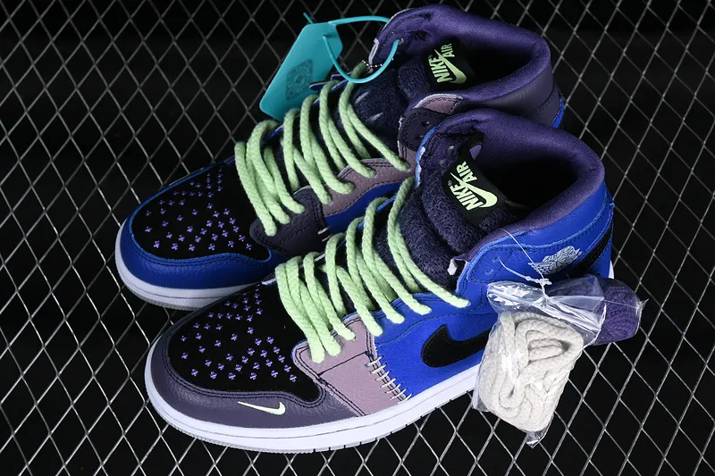 Zion Williamson x Air Jordan 1 High Voodoo Blue Purple Black