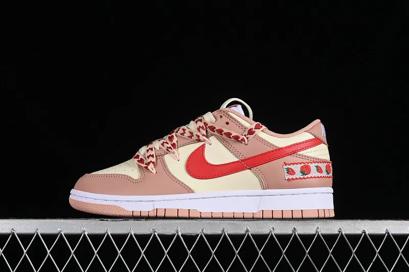 Nike Dunk Low Rose Whisper Custom Strawberry