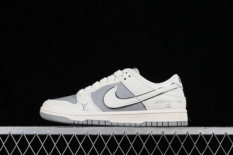Sb Dunk Low Louis Vuitton Off White/grey/silver