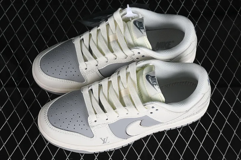 Sb Dunk Low Louis Vuitton Off White/grey/silver