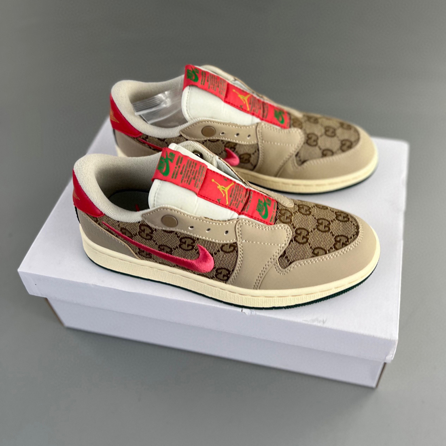 Air jordan 1 low slip x gucci – color blue – 06dhlh12-215 – full size 36-46