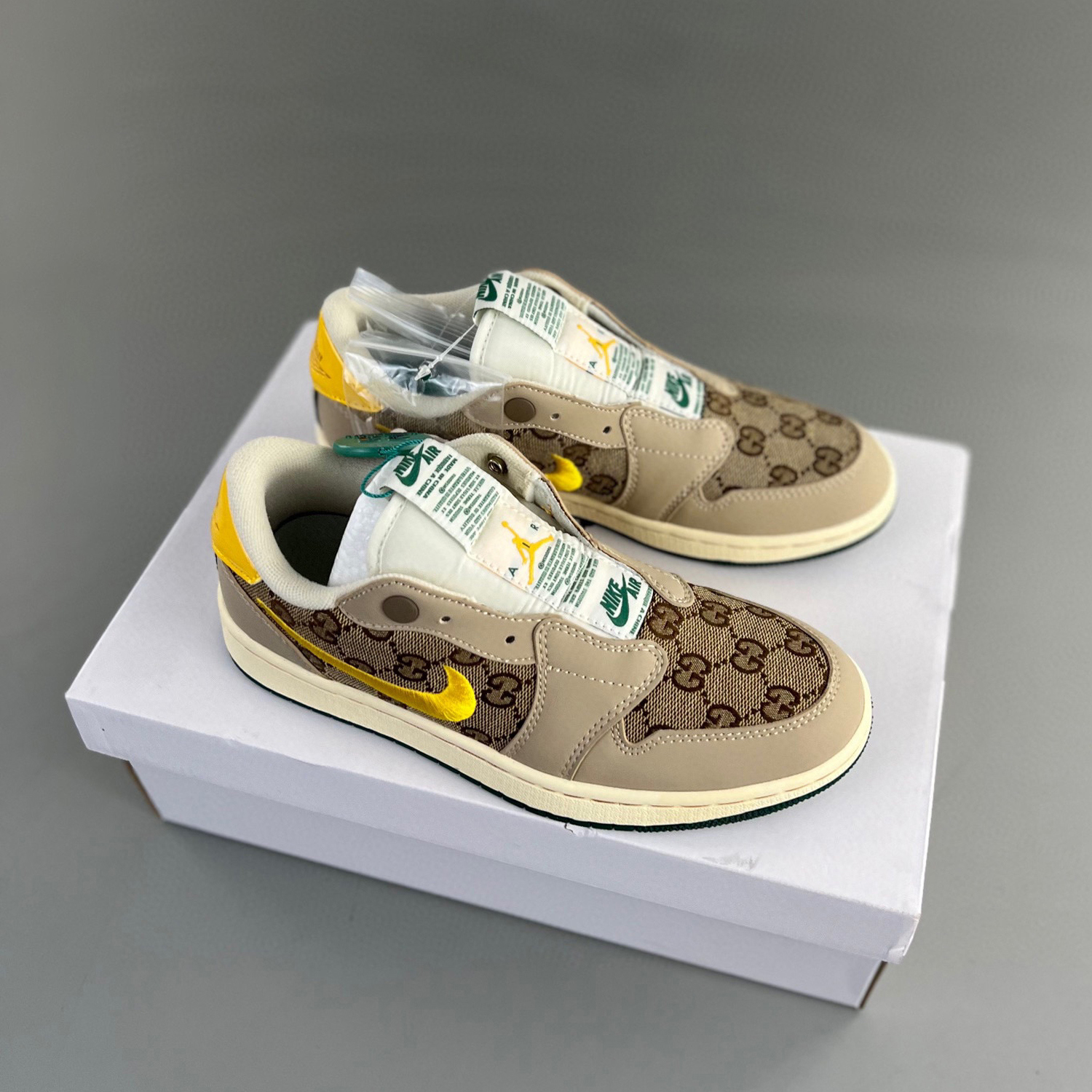 Air jordan 1 low slip x gucci – color purple – 06dhlh12-210 – full size 36-46