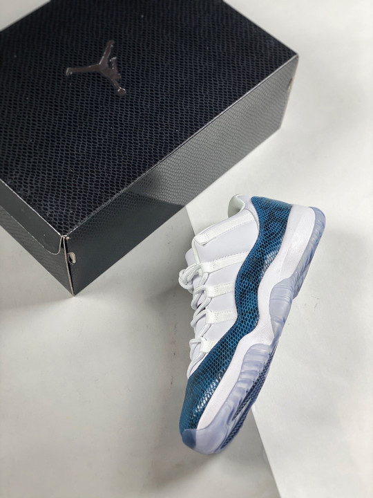 Air jordan 11 low ” navy blue snakeskin” cd6846-102