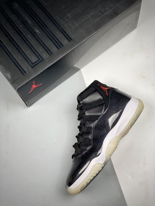 Air jordan 11 retro “72-10” black/gym red-white 378037-002