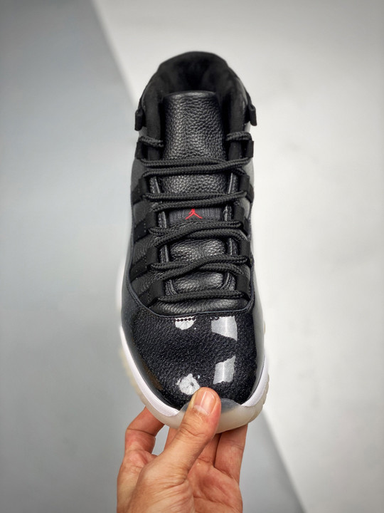 Air jordan 11 retro “72-10” black/gym red-white 378037-002