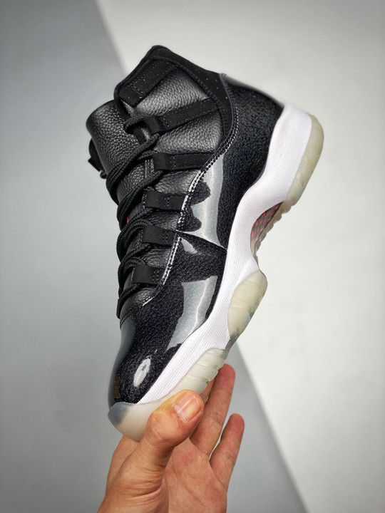 Air jordan 11 retro “72-10” black/gym red-white 378037-002