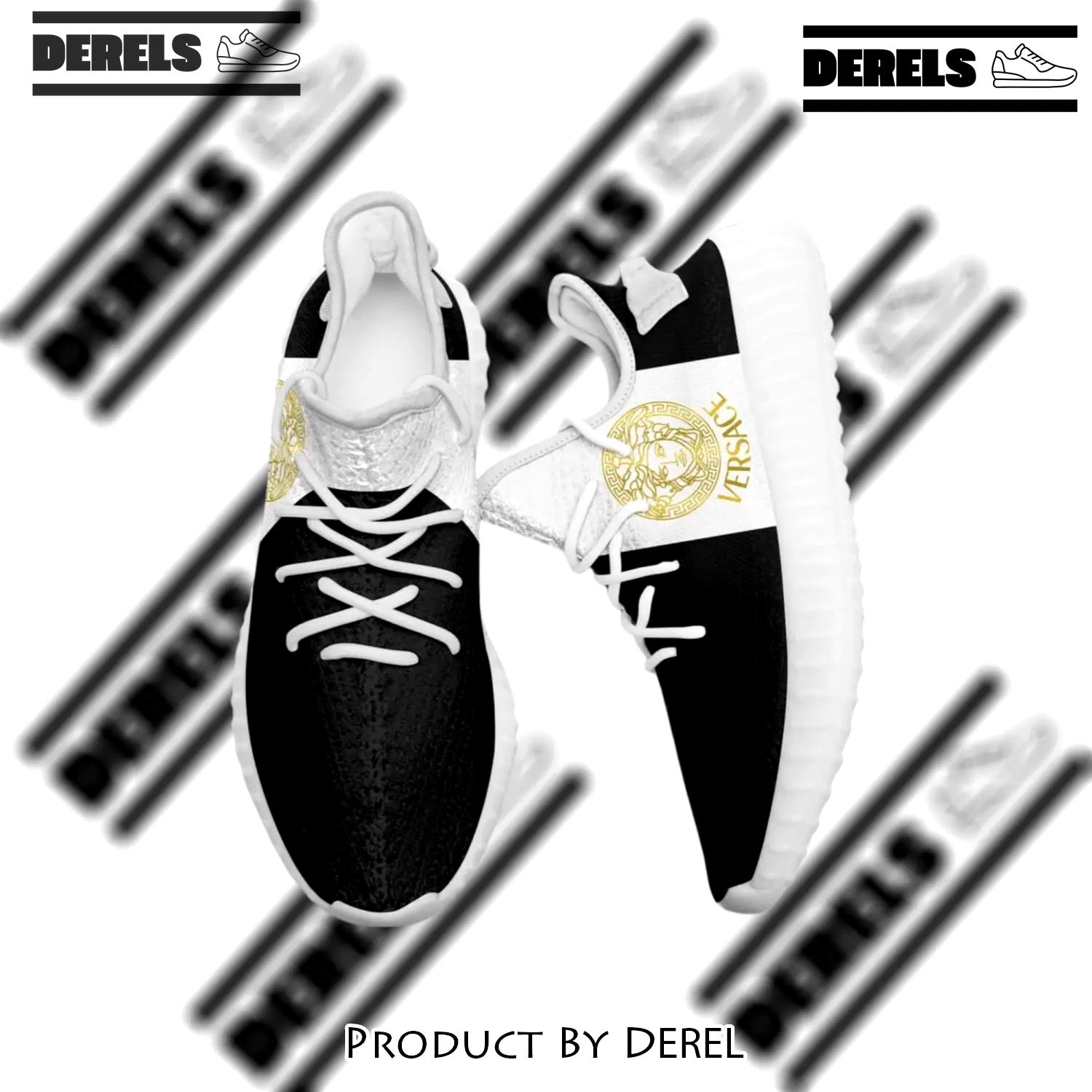 Buy gianni versace black white yeezy boost shoes sport sneakers best for men women 45 yzes - dr-ys-461344