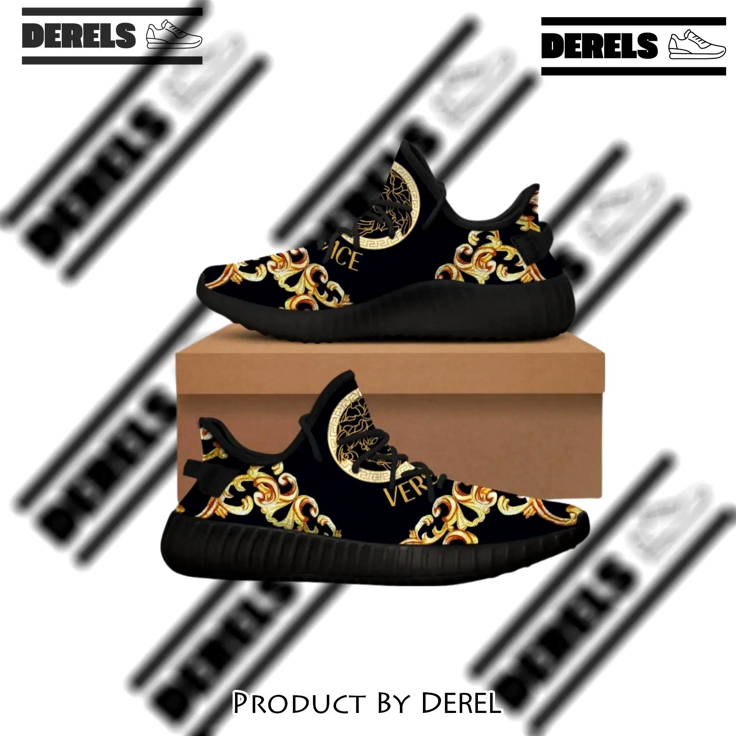 Buy gianni versace black yeezy boost shoes sport sneakers best for men women 63 yzes - dr-ys-224121