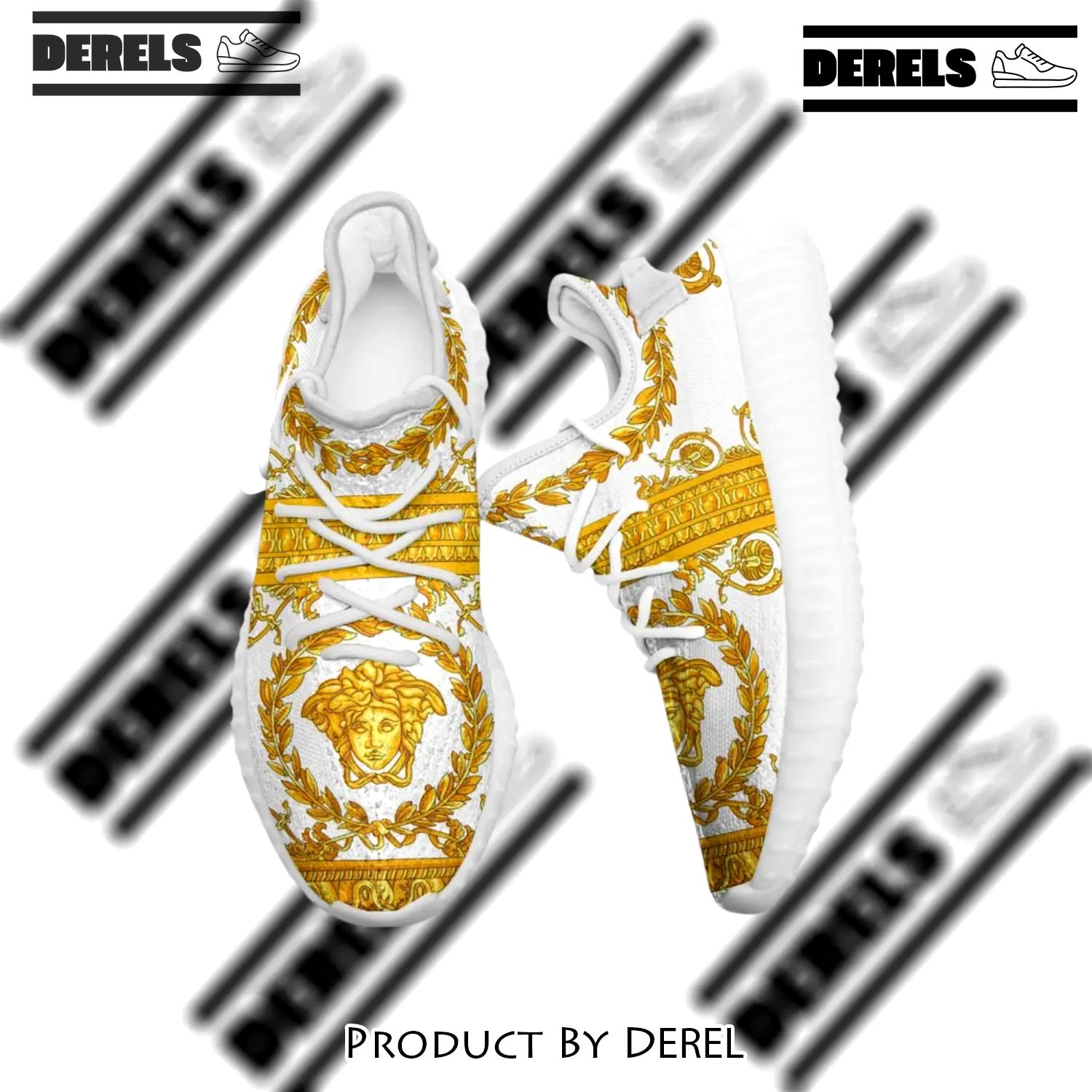 Buy gianni versace white gold yeezy boost shoes sport sneakers best for men women 46 yzes - dr-ys-101953