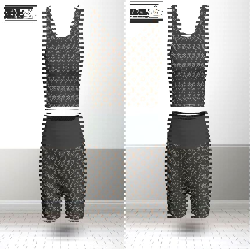 Louis vuitton summer women sport bra yoga set running outfit sby1004