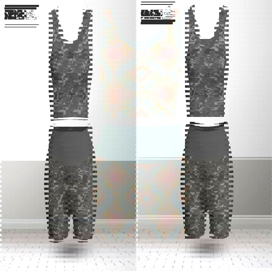 Louis vuitton summer women sport bra yoga set running outfit sby1015