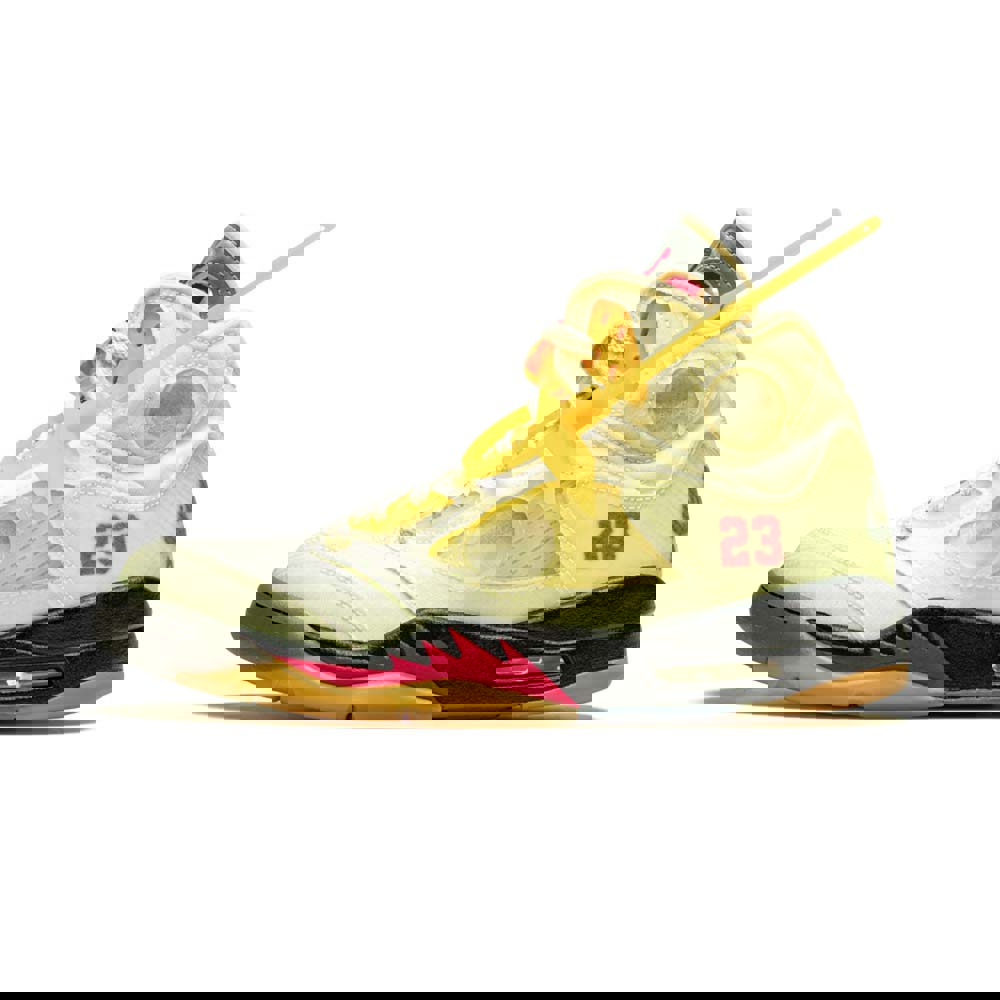 Off-white x air jordan 5 retro sp ‘sail’