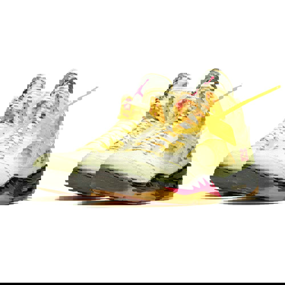 Off-white x air jordan 5 retro sp ‘sail’