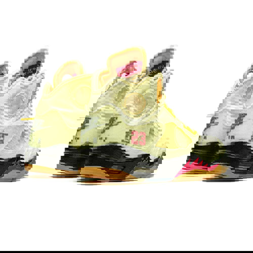 Off-white x air jordan 5 retro sp ‘sail’