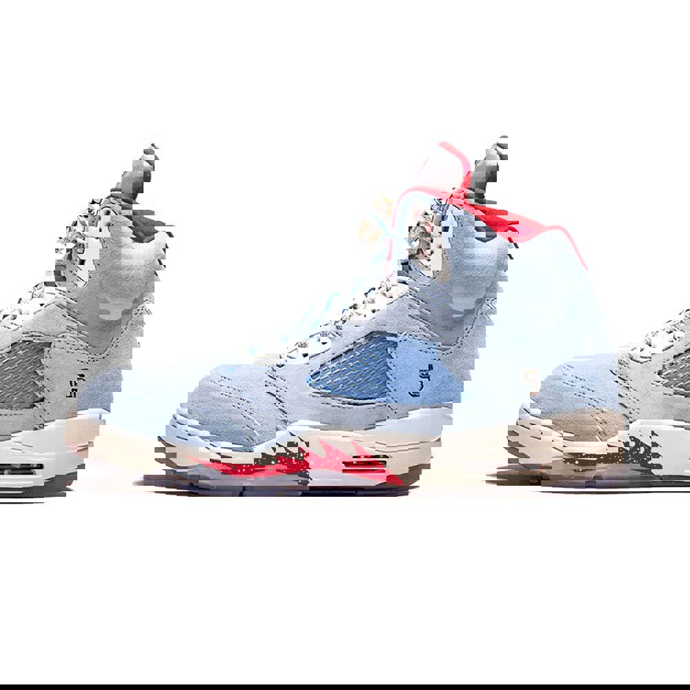 Trophy room x air jordan 5 retro “ice blue”