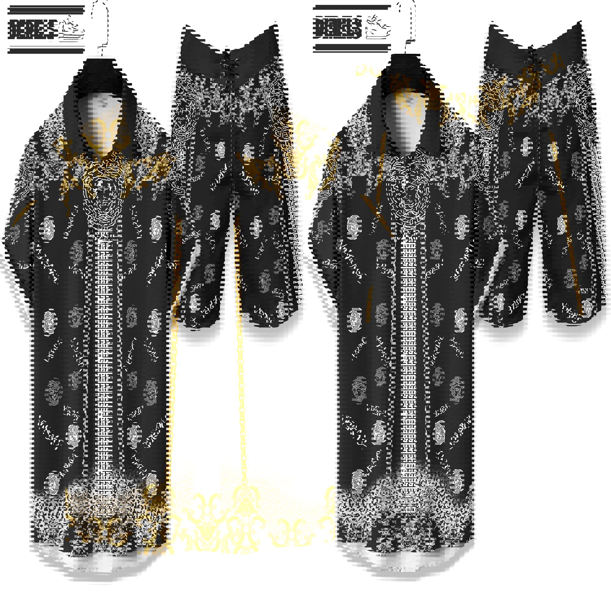 Versace luxury hawaiian shirt & short set lhs1207