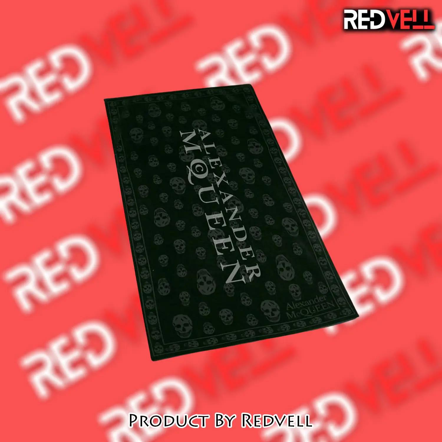 Alexander mcqueen soft cotton bath large beach towel hot 2023 item - rv-bt-980836