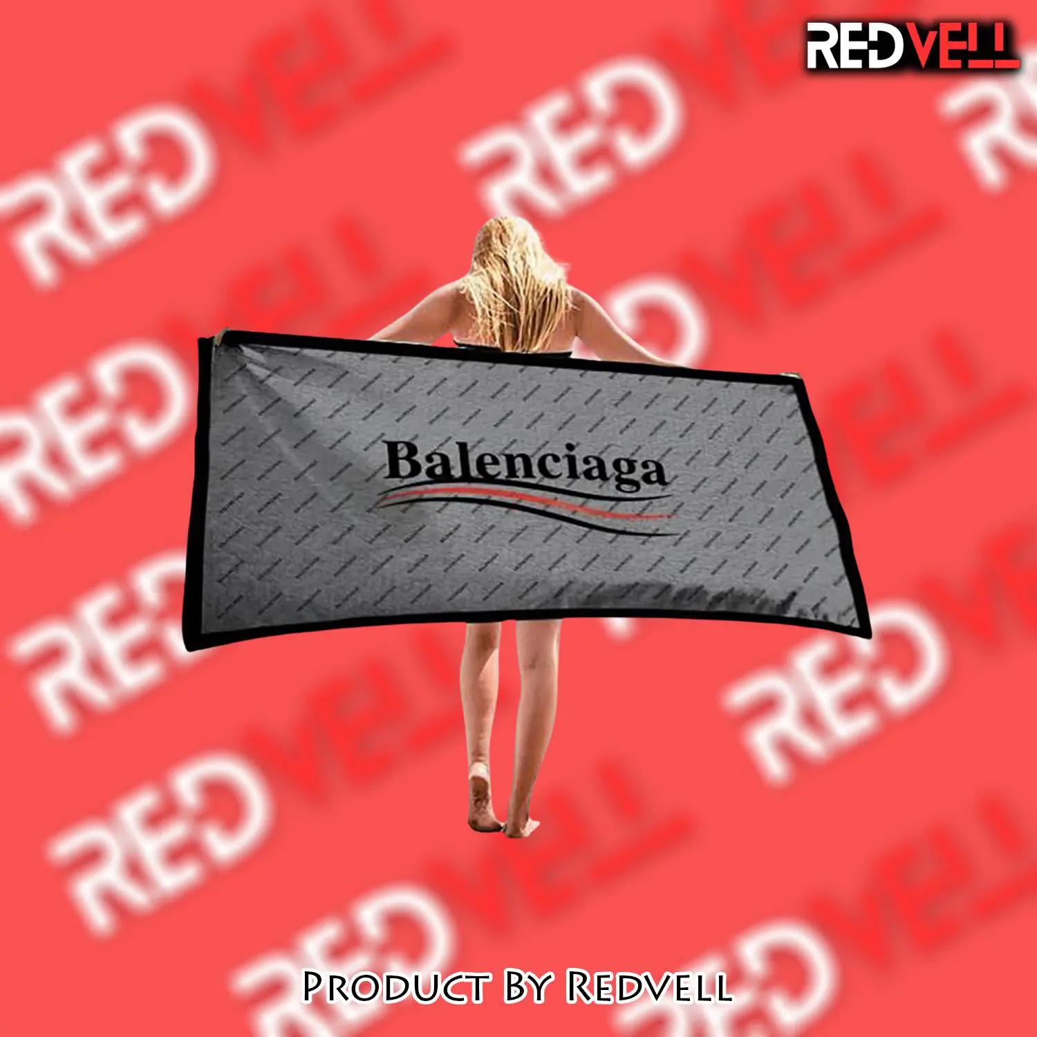 Balenciaga soft cotton bath large beach towel for women 4t5 - rv-bt-749944