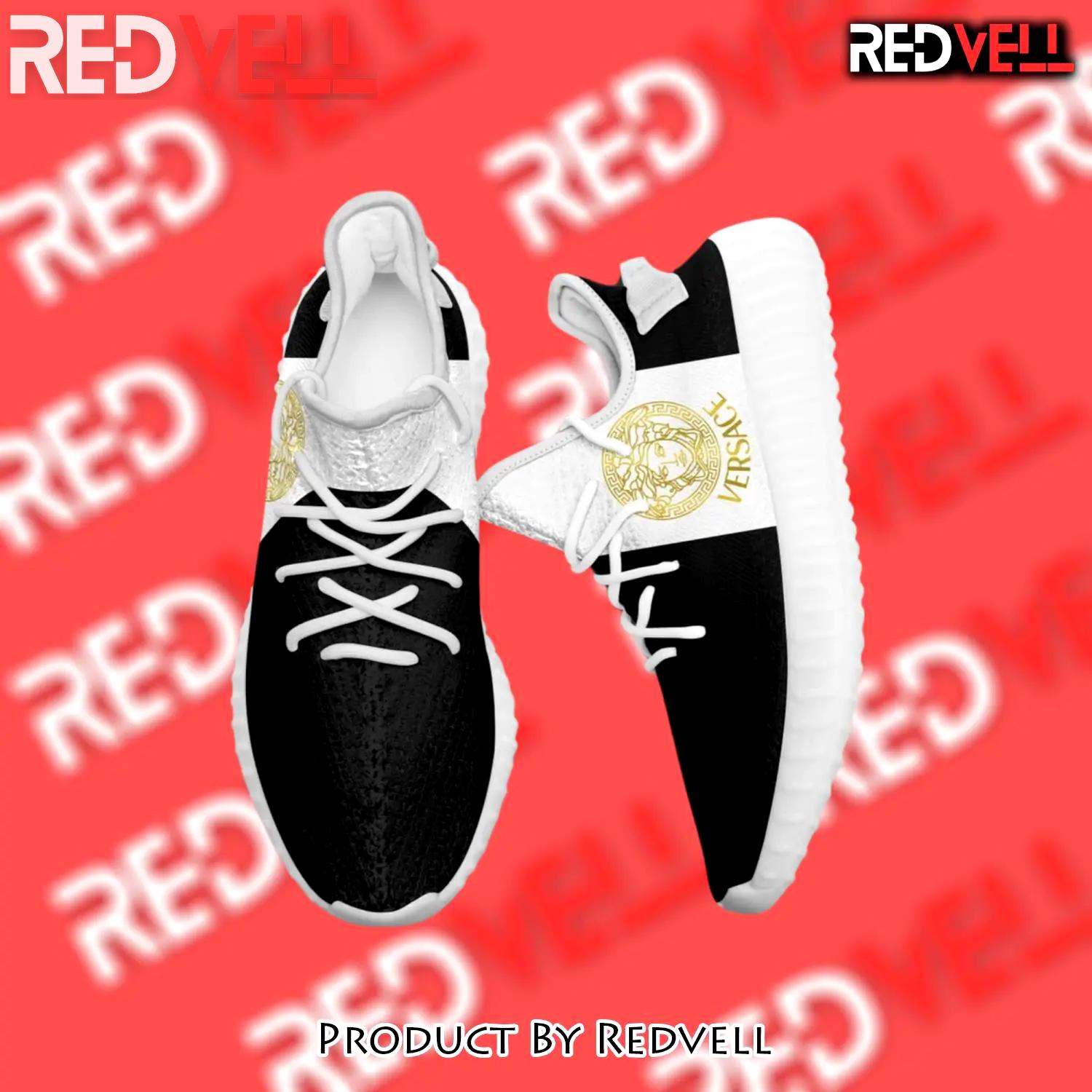 Buy gianni versace black white yeezy boost shoes sport sneakers best for men women 45 yzes - rv-ys-862979