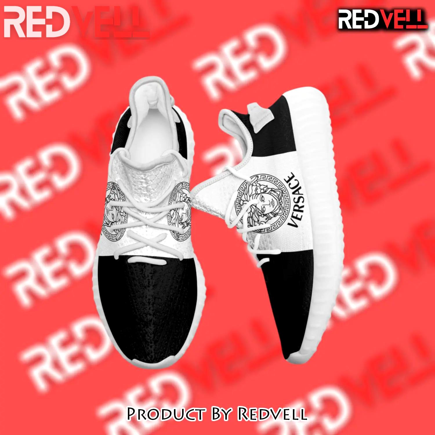 Buy gianni versace black white yeezy boost shoes sport sneakers best for men women 56 yzes - rv-ys-340587