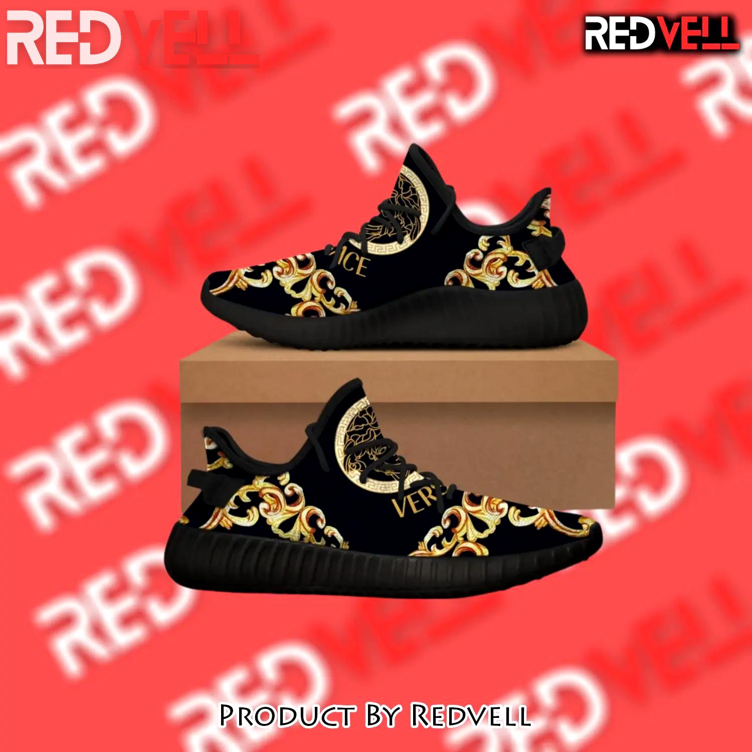Buy gianni versace black yeezy boost shoes sport sneakers best for men women 63 yzes - rv-ys-758846