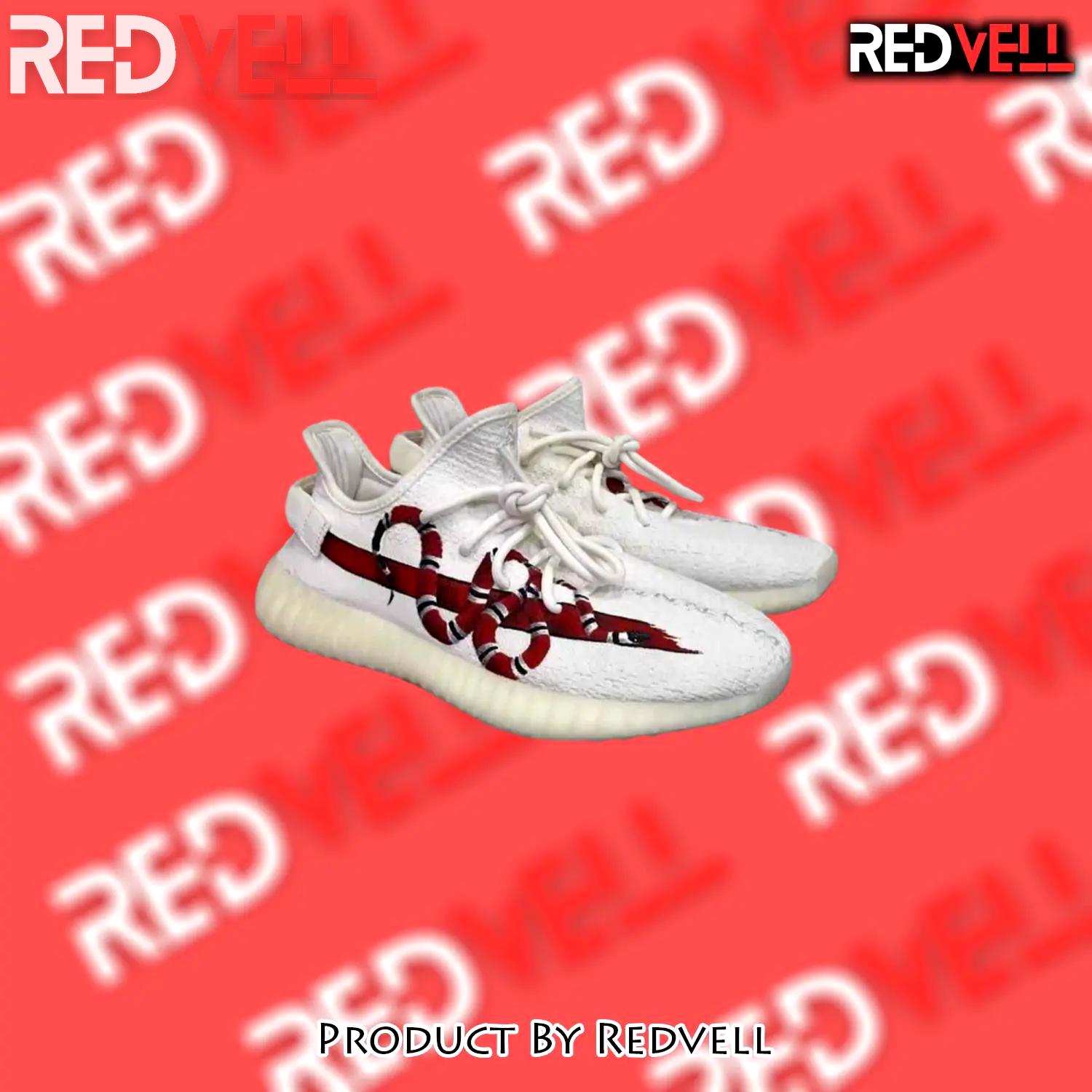 Buy gucci red snake yeezy boost shoes sport sneakers best gifts for men women 138 yzes - rv-ys-180737